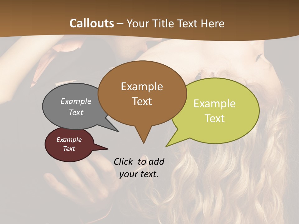 Beautiful Nice Couple In Love PowerPoint Template