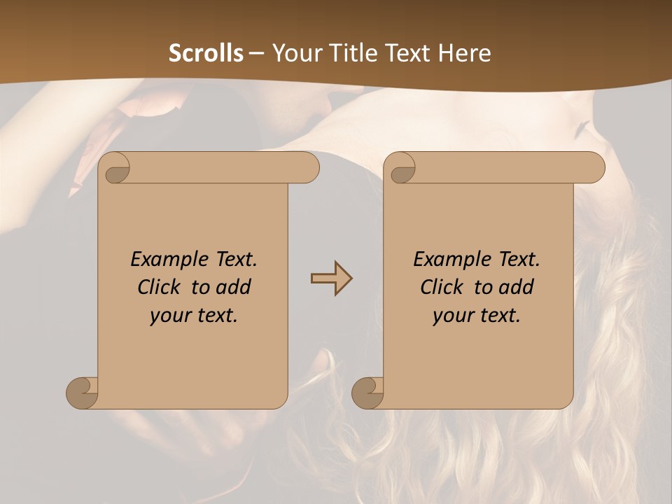 Beautiful Nice Couple In Love PowerPoint Template