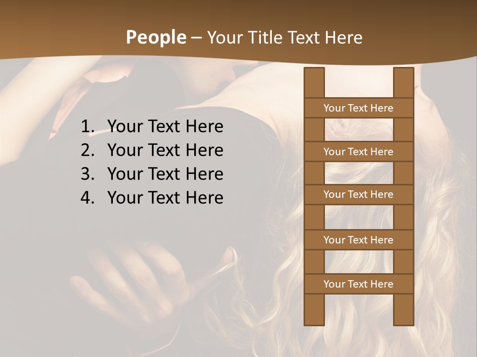 Beautiful Nice Couple In Love PowerPoint Template