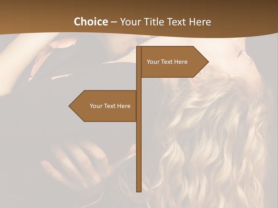 Beautiful Nice Couple In Love PowerPoint Template