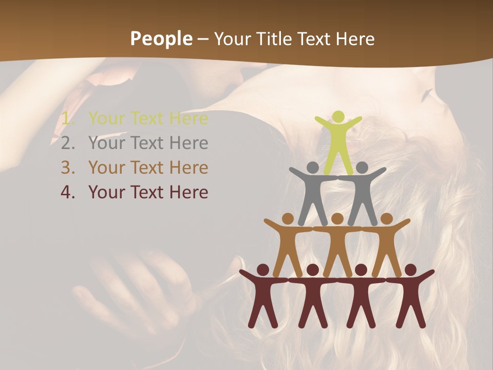 Beautiful Nice Couple In Love PowerPoint Template