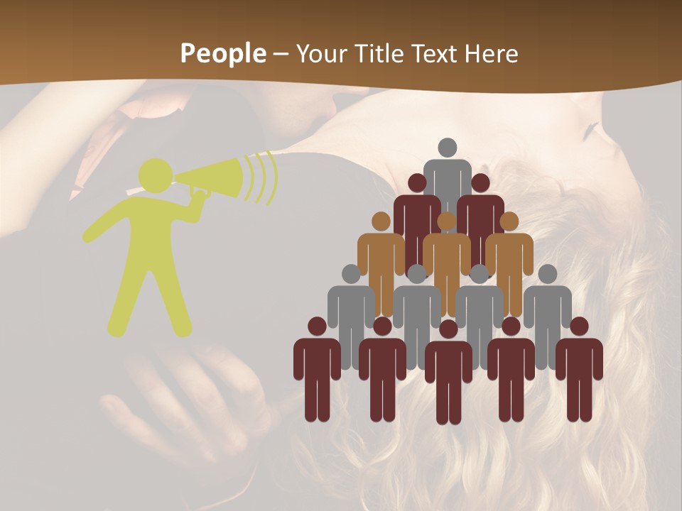 Beautiful Nice Couple In Love PowerPoint Template