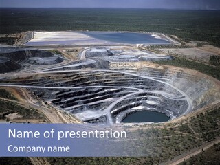 Uranium Mine PowerPoint Template