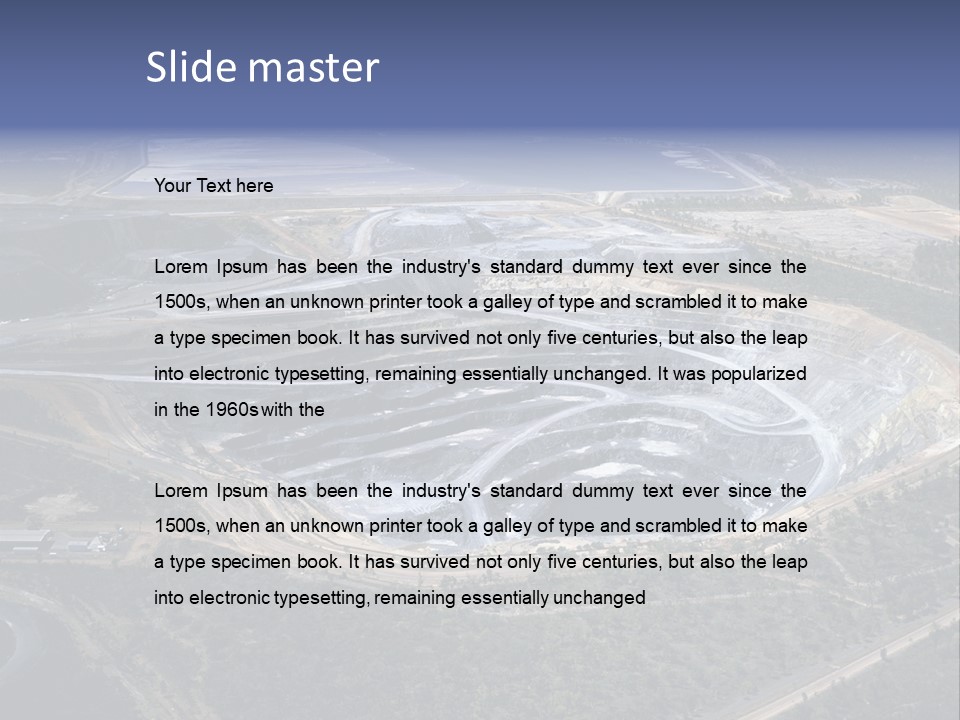 Uranium Mine PowerPoint Template