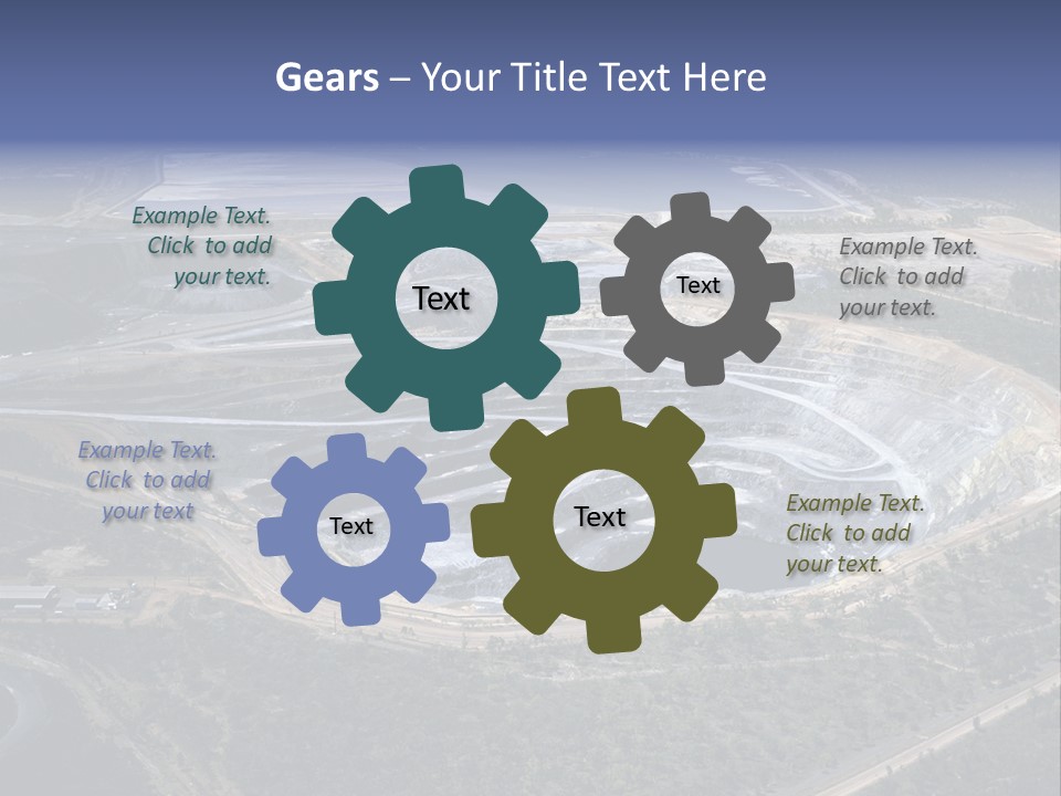 Uranium Mine PowerPoint Template