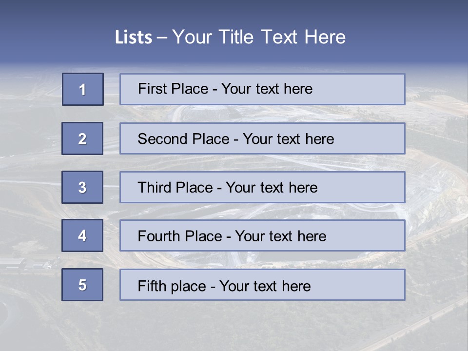 Uranium Mine PowerPoint Template