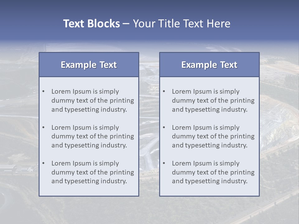 Uranium Mine PowerPoint Template