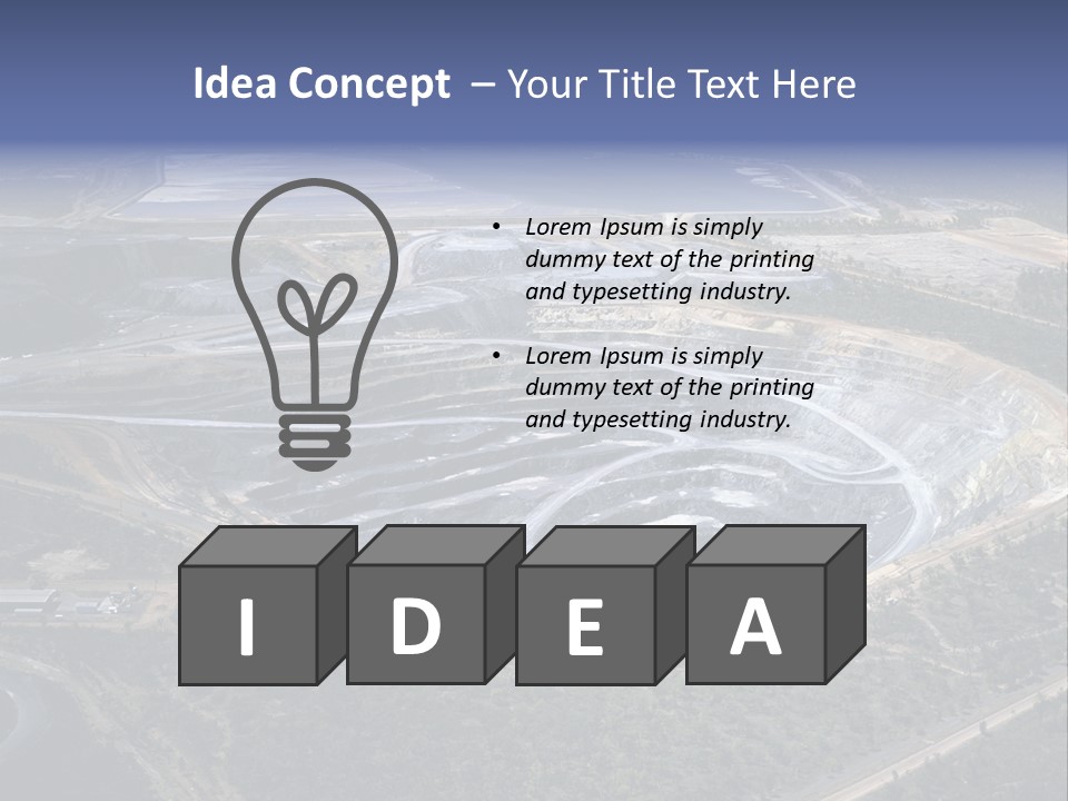 Uranium Mine PowerPoint Template