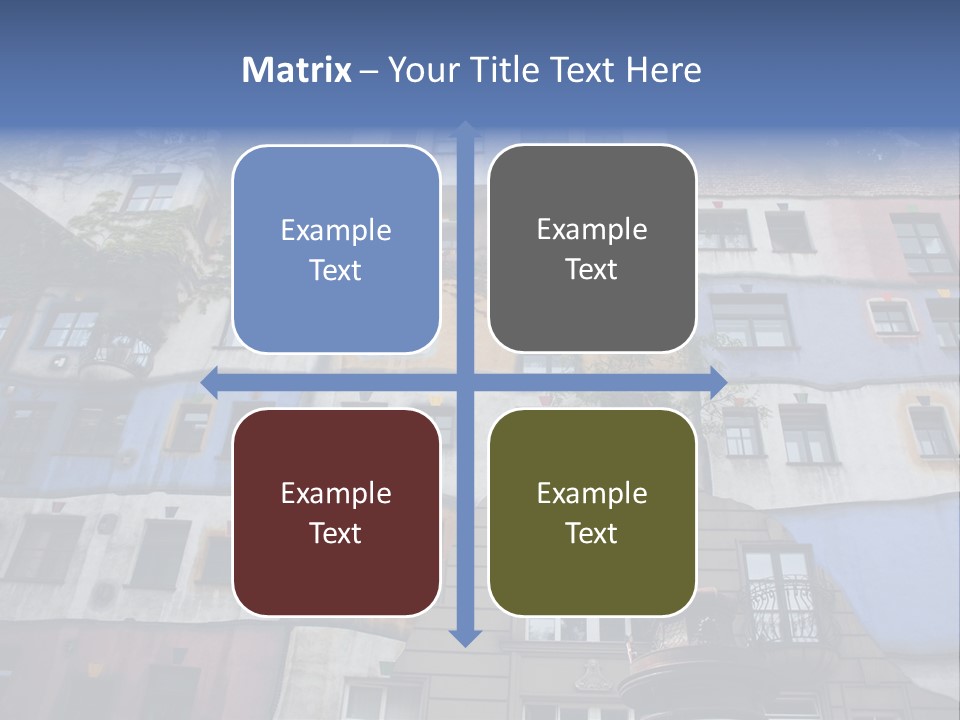 Hundertwasser House In Vienna PowerPoint Template