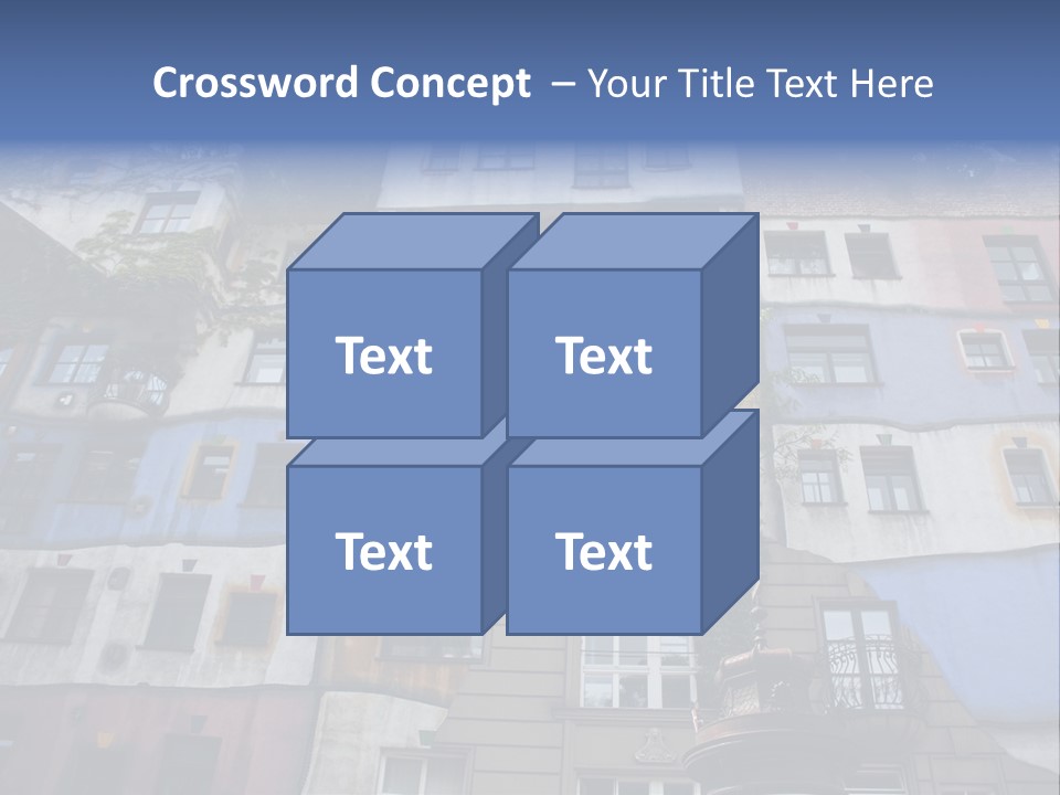 Hundertwasser House In Vienna PowerPoint Template