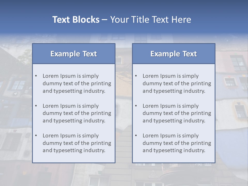 Hundertwasser House In Vienna PowerPoint Template