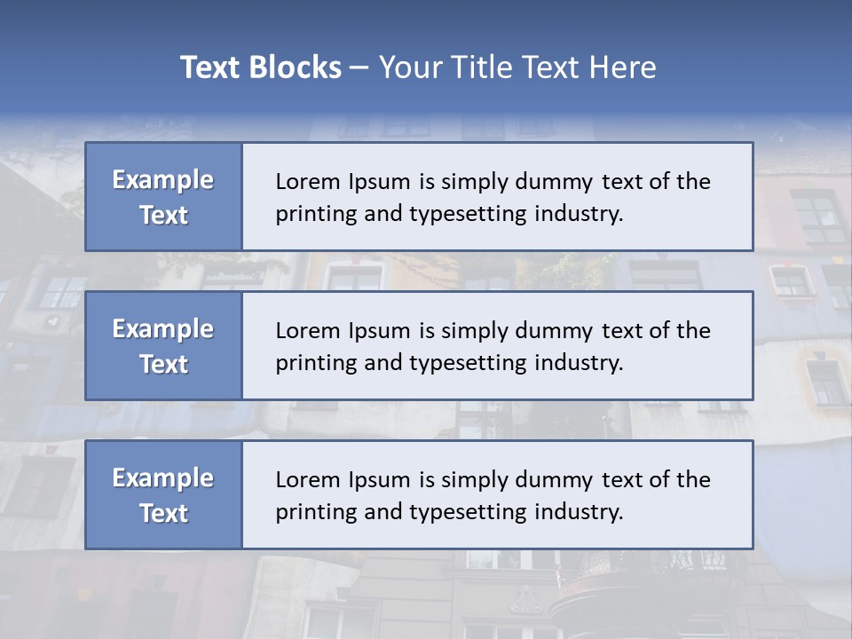 Hundertwasser House In Vienna PowerPoint Template