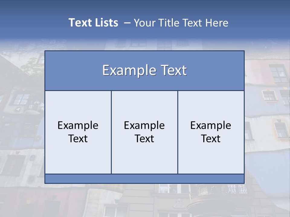 Hundertwasser House In Vienna PowerPoint Template