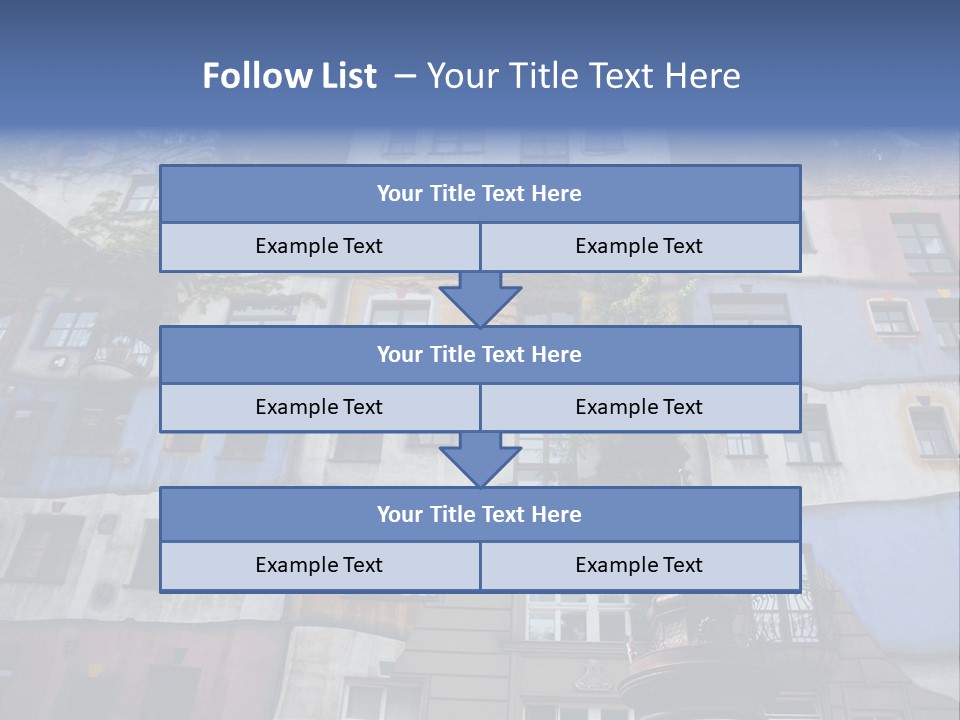 Hundertwasser House In Vienna PowerPoint Template