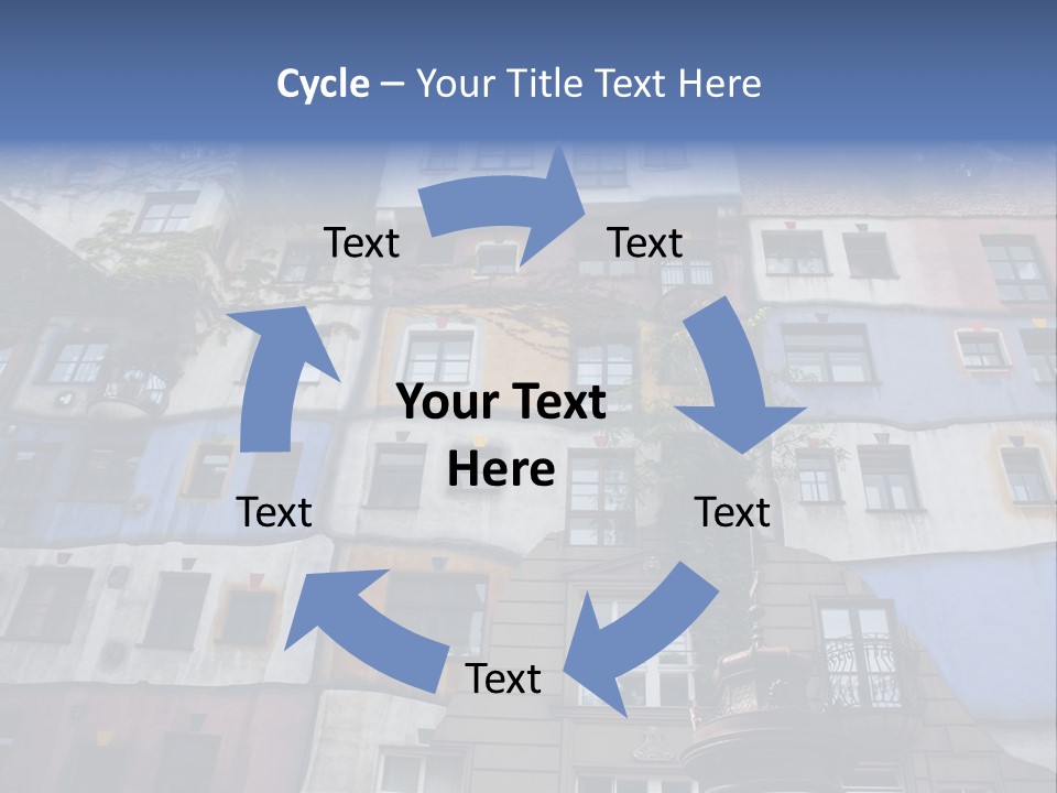 Hundertwasser House In Vienna PowerPoint Template