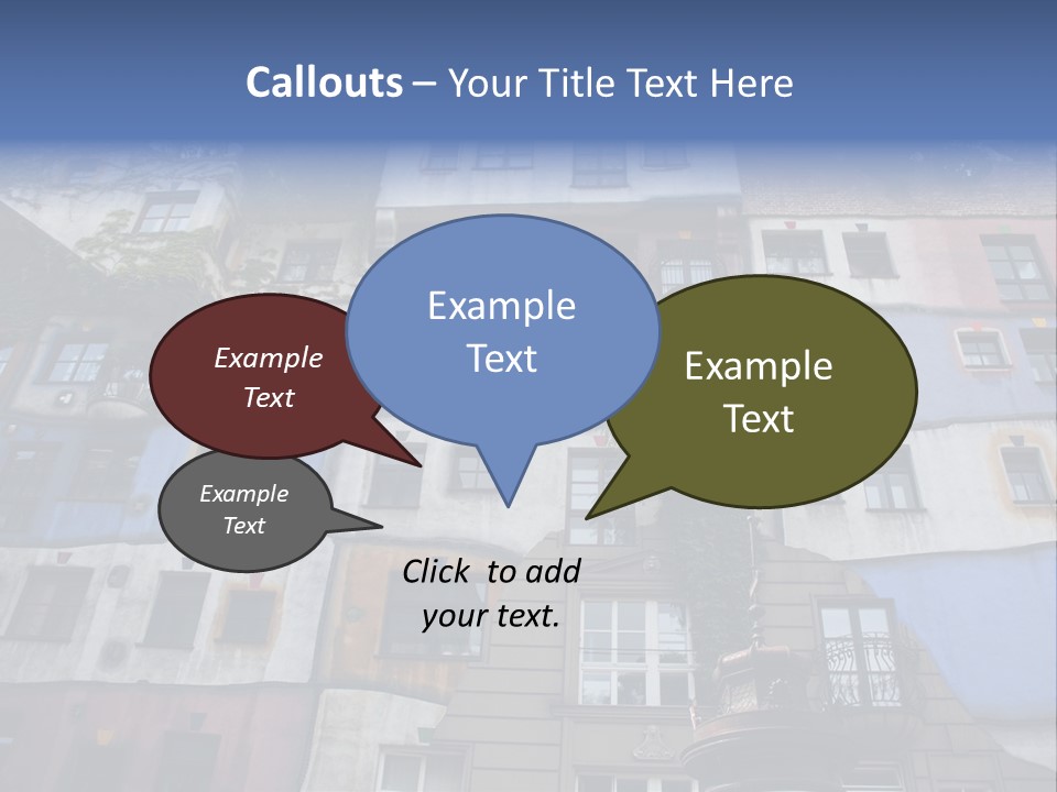 Hundertwasser House In Vienna PowerPoint Template