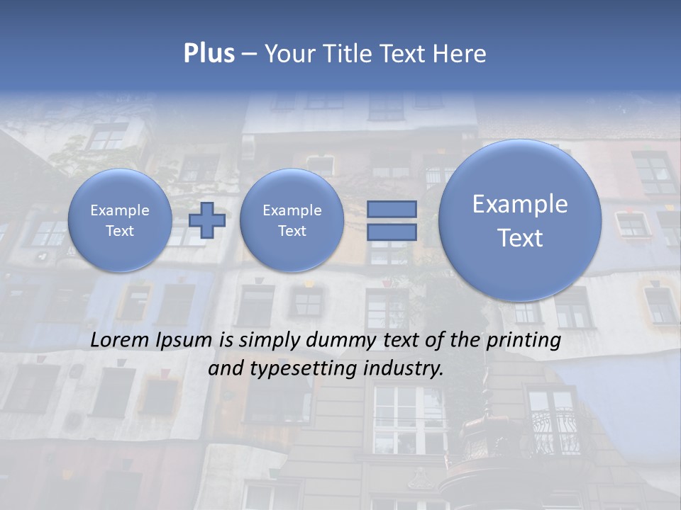 Hundertwasser House In Vienna PowerPoint Template