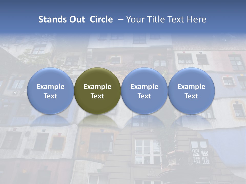 Hundertwasser House In Vienna PowerPoint Template