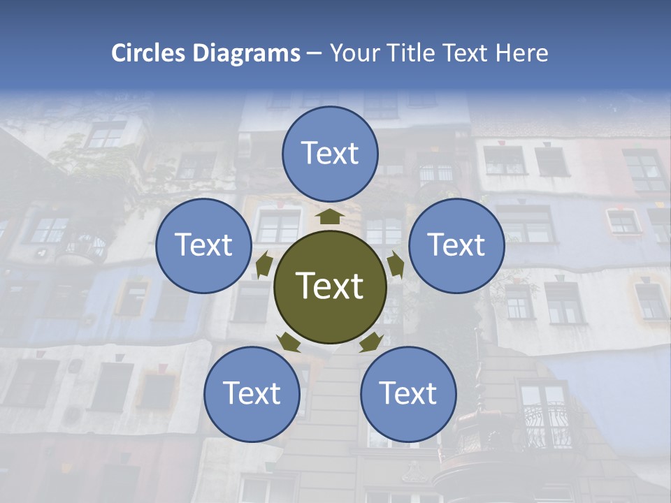 Hundertwasser House In Vienna PowerPoint Template