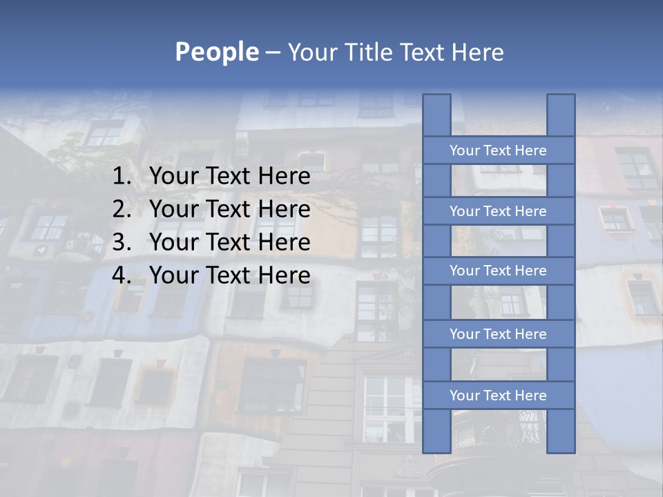 Hundertwasser House In Vienna PowerPoint Template