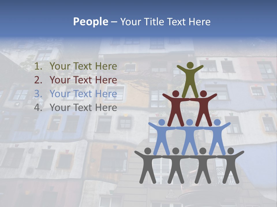 Hundertwasser House In Vienna PowerPoint Template