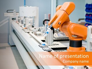 A Computer Controlled Automated Manufacturing Process PowerPoint Template