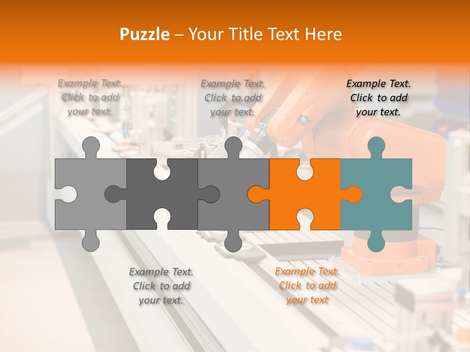 A Computer Controlled Automated Manufacturing Process PowerPoint Template