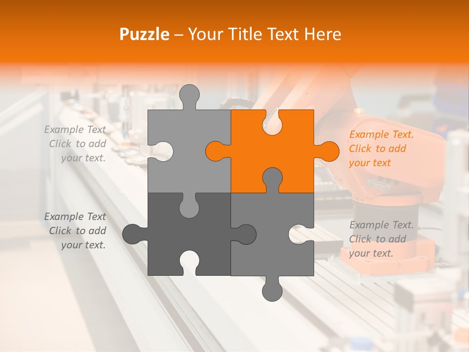 A Computer Controlled Automated Manufacturing Process PowerPoint Template