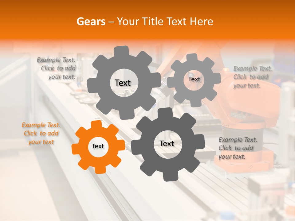 A Computer Controlled Automated Manufacturing Process PowerPoint Template