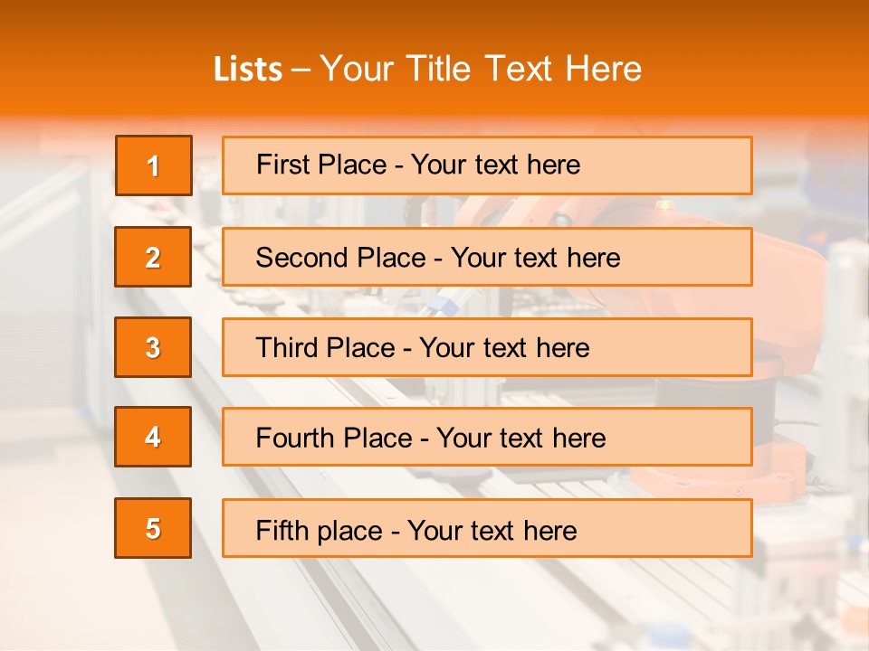 A Computer Controlled Automated Manufacturing Process PowerPoint Template