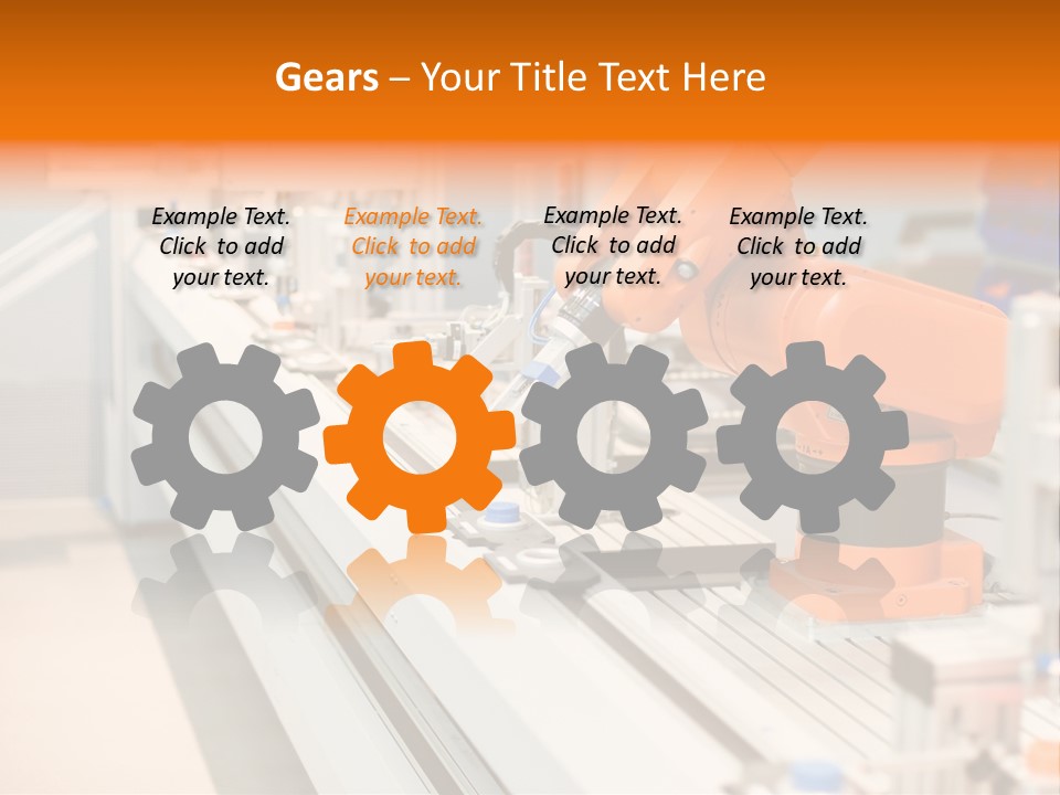 A Computer Controlled Automated Manufacturing Process PowerPoint Template