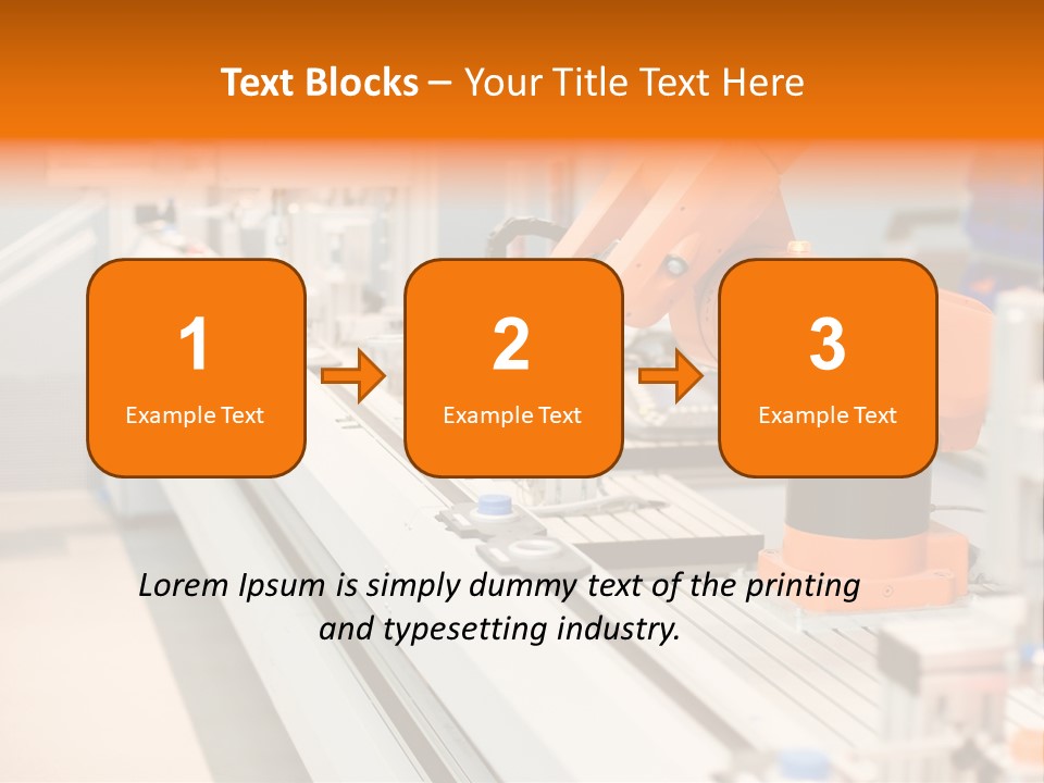A Computer Controlled Automated Manufacturing Process PowerPoint Template