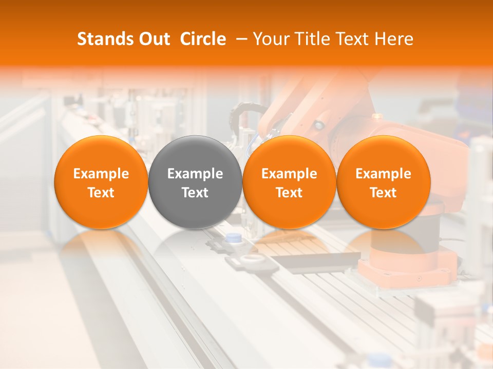 A Computer Controlled Automated Manufacturing Process PowerPoint Template