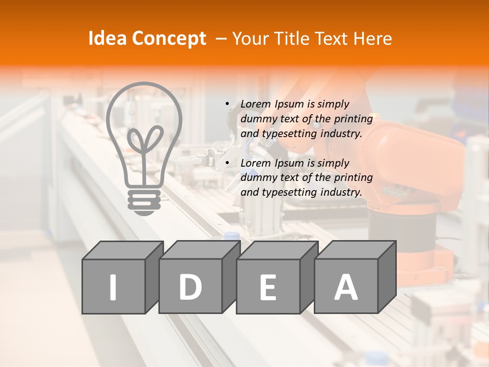 A Computer Controlled Automated Manufacturing Process PowerPoint Template