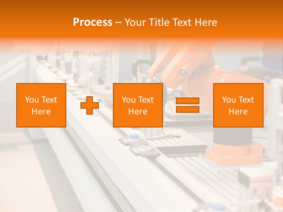 A Computer Controlled Automated Manufacturing Process PowerPoint Template