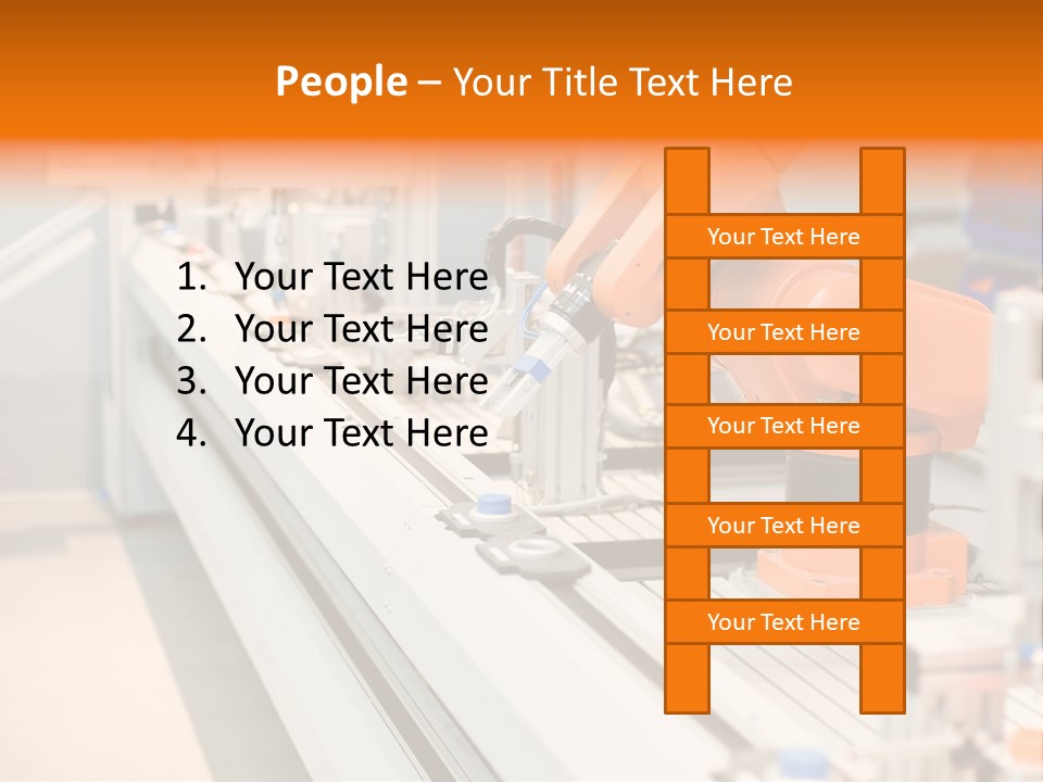 A Computer Controlled Automated Manufacturing Process PowerPoint Template