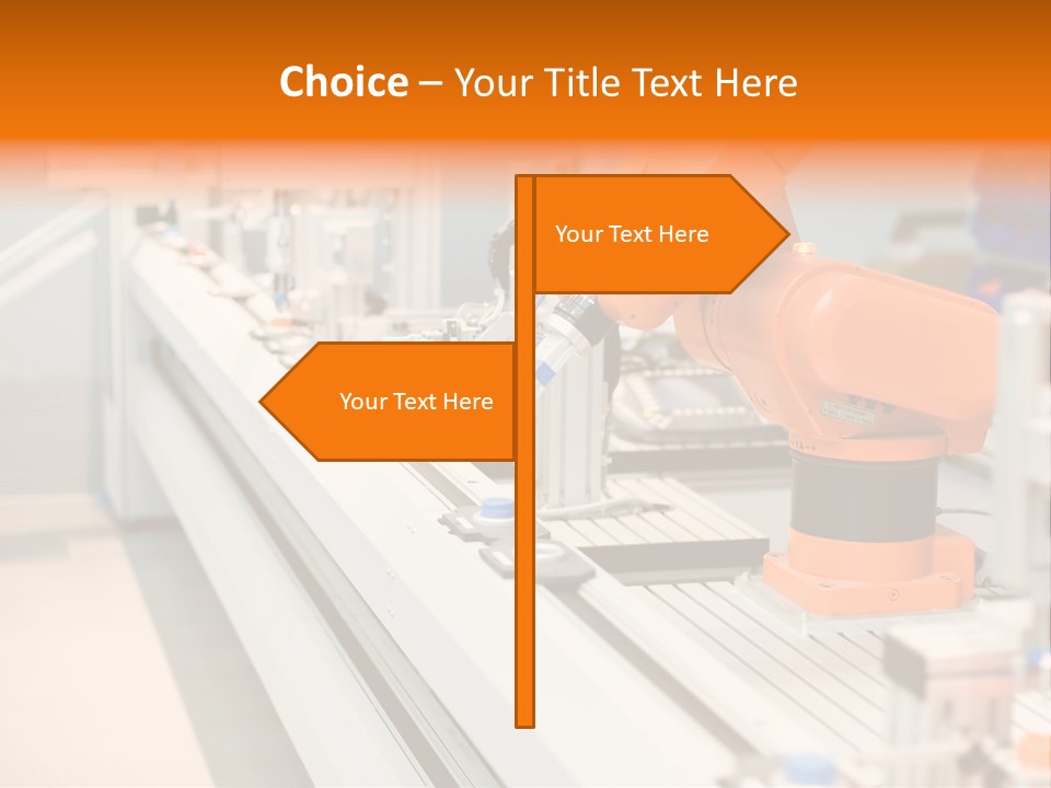 A Computer Controlled Automated Manufacturing Process PowerPoint Template