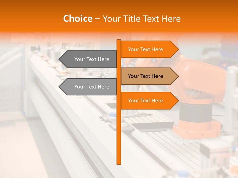 A Computer Controlled Automated Manufacturing Process PowerPoint Template