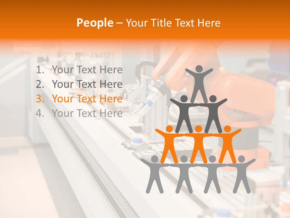 A Computer Controlled Automated Manufacturing Process PowerPoint Template