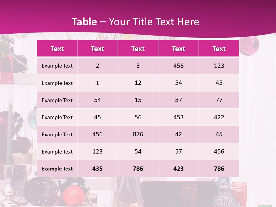 Bright Home Decoration With Pendants For Christmas PowerPoint Template