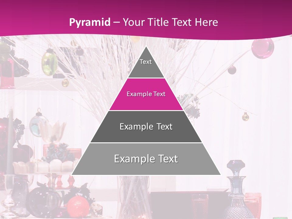 Bright Home Decoration With Pendants For Christmas PowerPoint Template