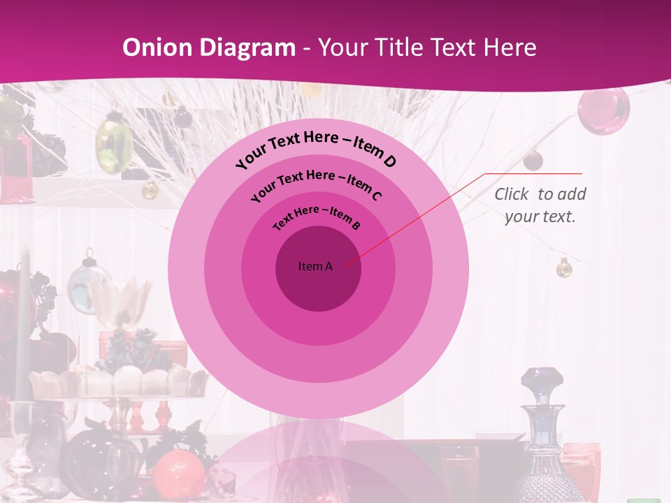 Bright Home Decoration With Pendants For Christmas PowerPoint Template