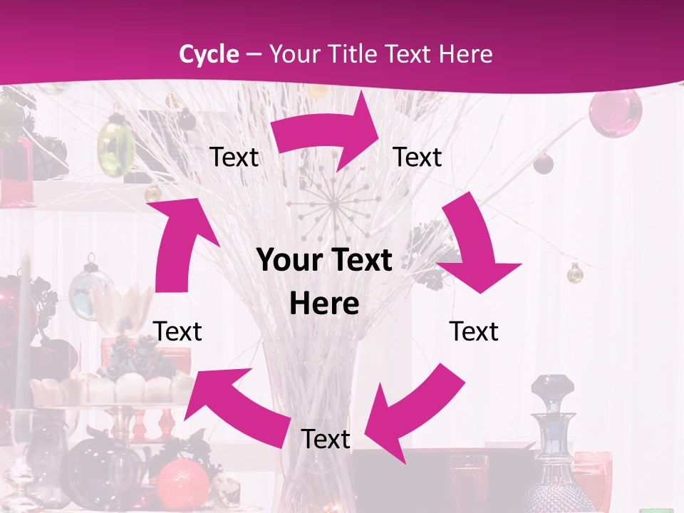 Bright Home Decoration With Pendants For Christmas PowerPoint Template