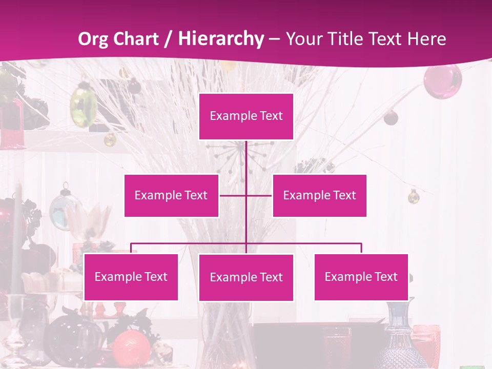 Bright Home Decoration With Pendants For Christmas PowerPoint Template