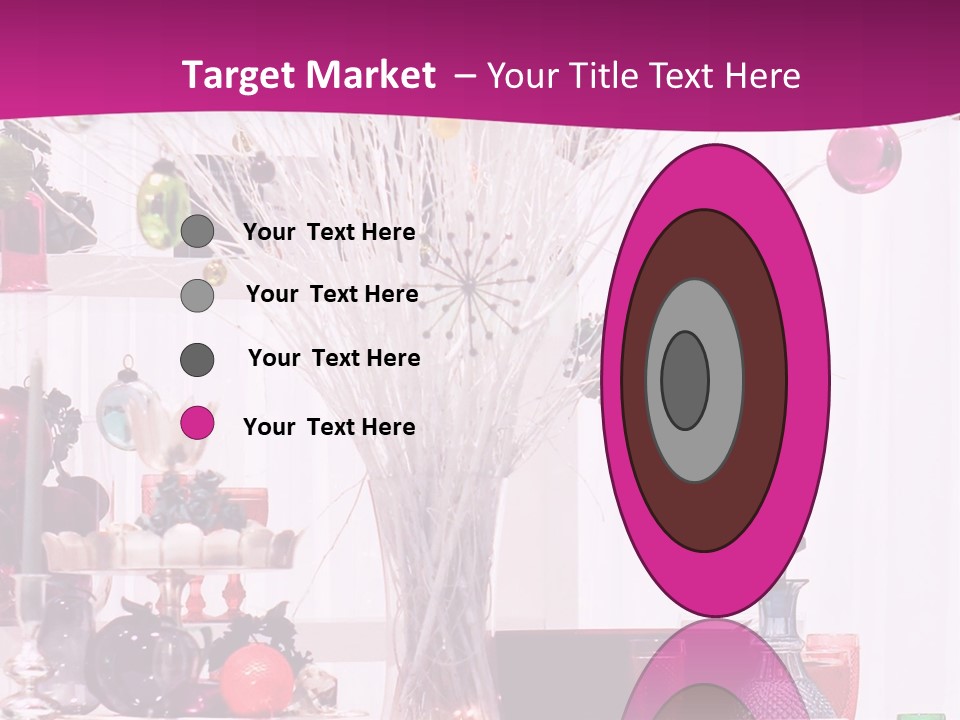 Bright Home Decoration With Pendants For Christmas PowerPoint Template