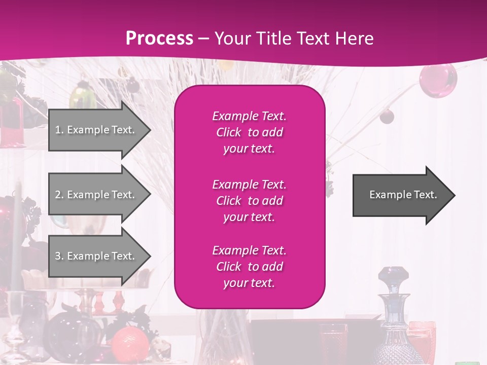 Bright Home Decoration With Pendants For Christmas PowerPoint Template