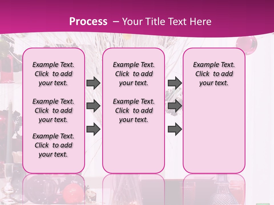 Bright Home Decoration With Pendants For Christmas PowerPoint Template