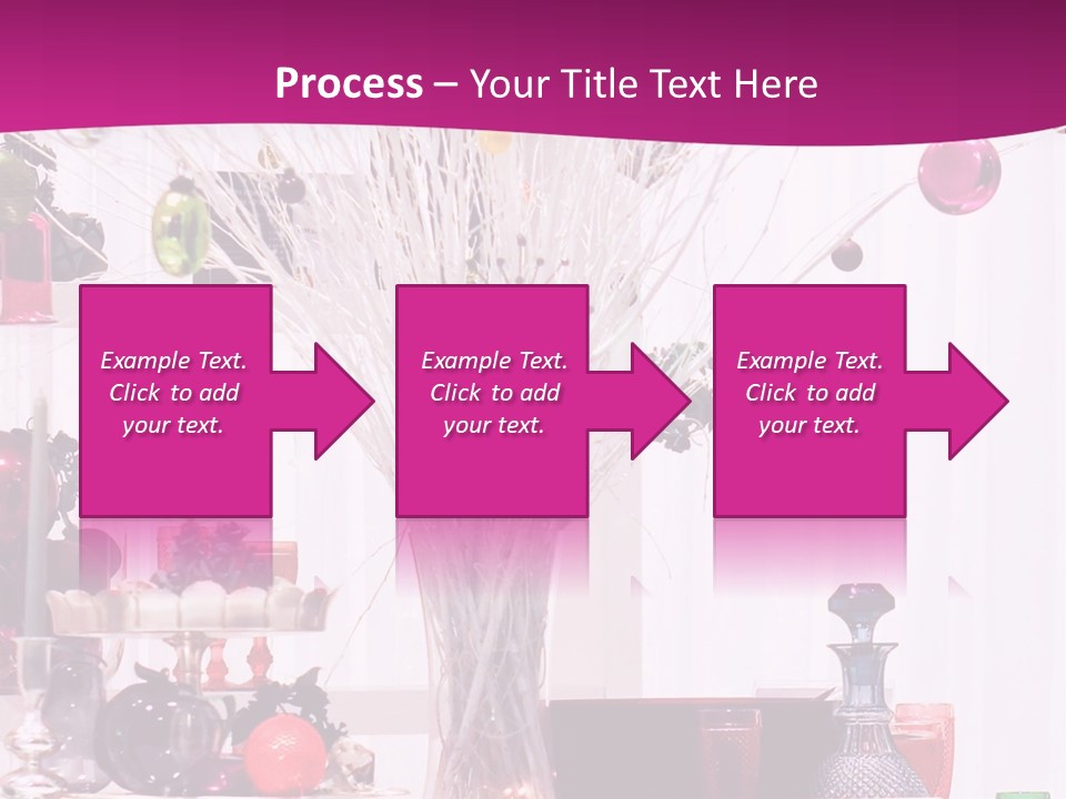 Bright Home Decoration With Pendants For Christmas PowerPoint Template