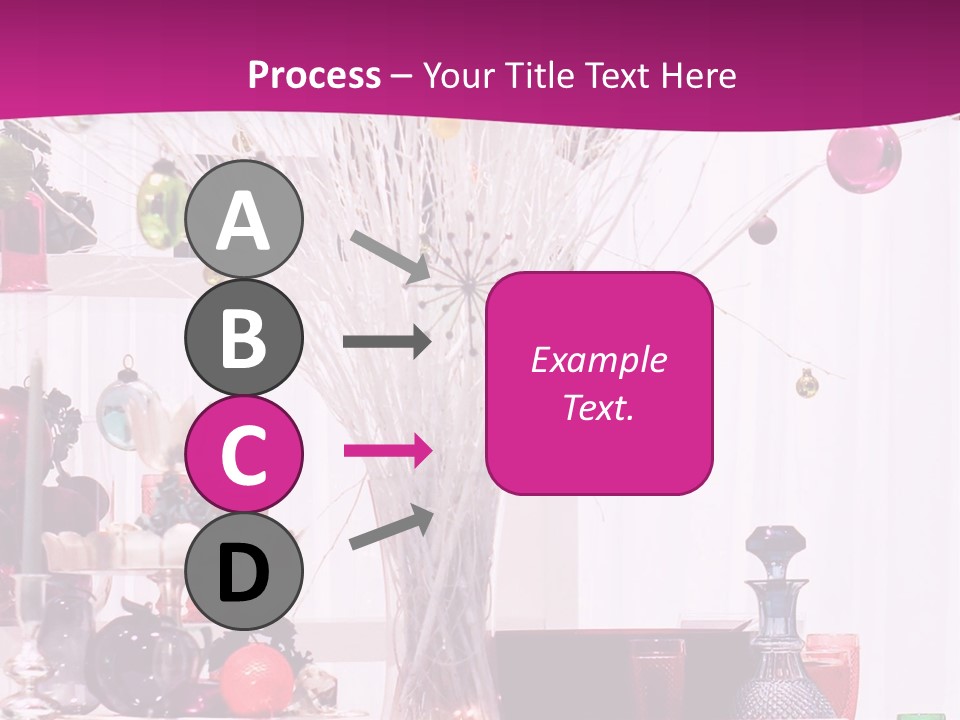 Bright Home Decoration With Pendants For Christmas PowerPoint Template