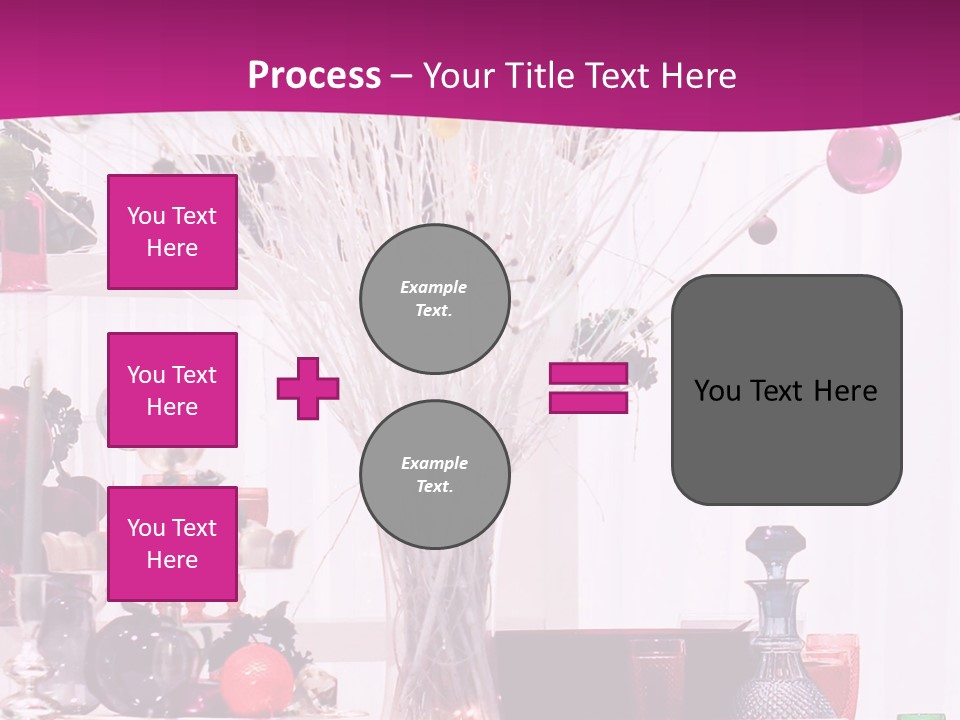 Bright Home Decoration With Pendants For Christmas PowerPoint Template